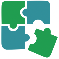 Puzzle pieces fitting together