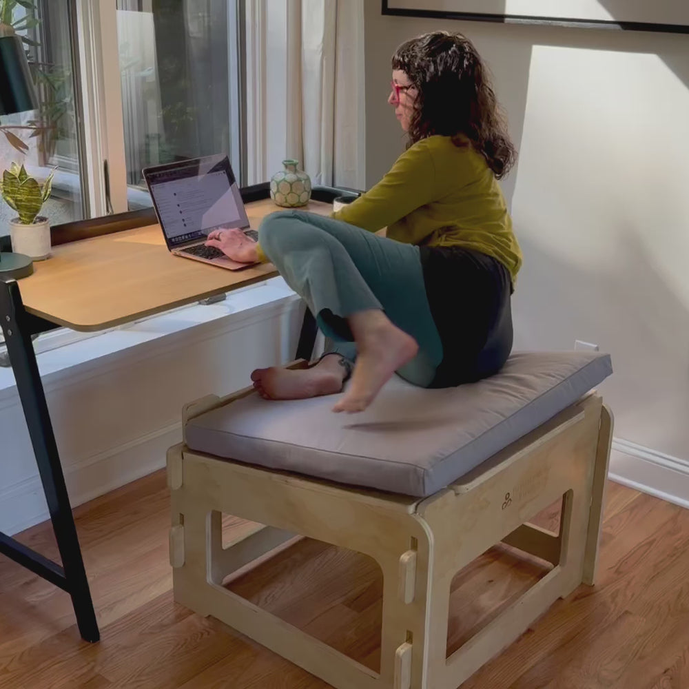 
                      
                        Load and play video in Gallery viewer, Video of woman moving through various sitting styles and postures
                      
                    